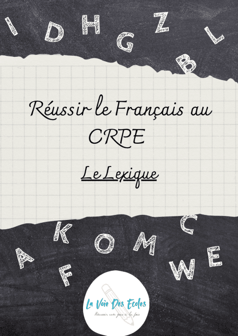 Livre numérique de lexique pour préparer le CRPE